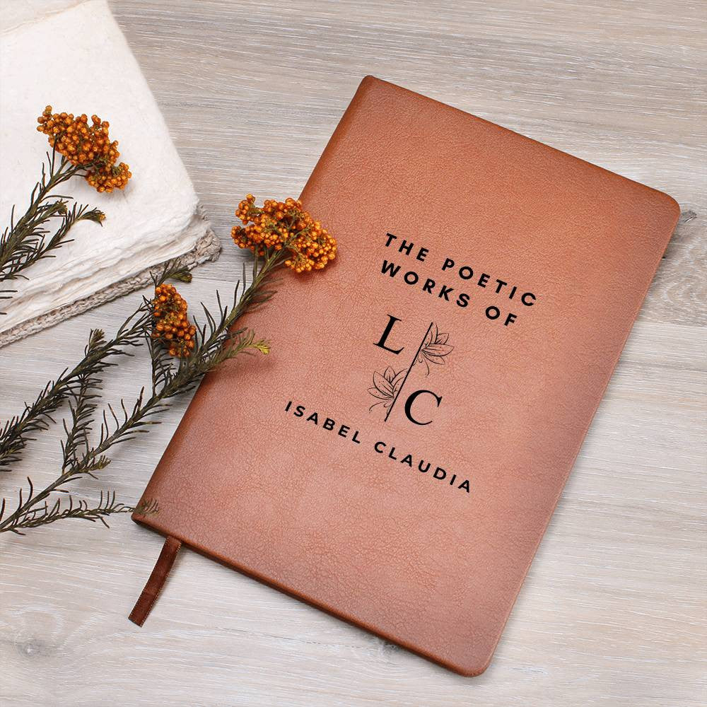 Poem Journal, Custom Gift for Poets, Lyricists and Songwriters