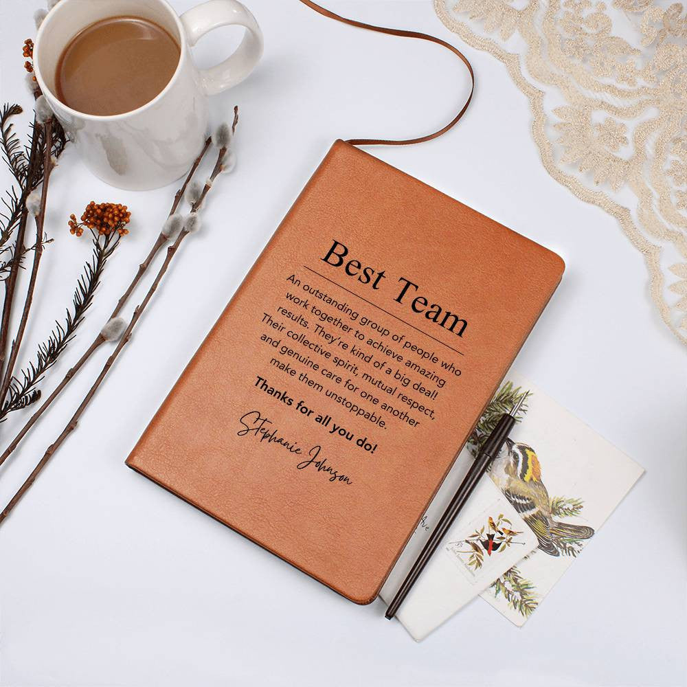 Best Team Journal, Gift for employees, Coworker and Colleagues