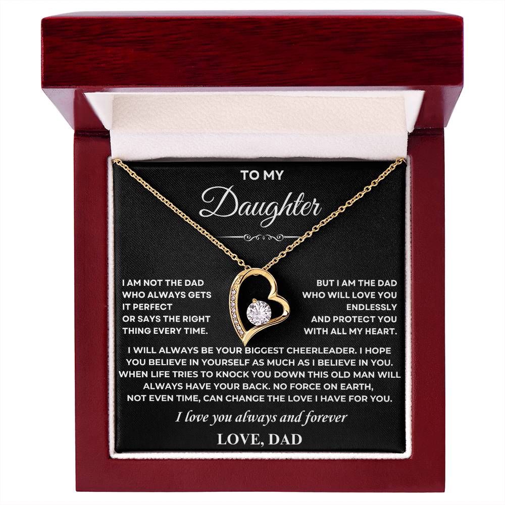 Daughter Necklace from Dad, Forever Love Necklace