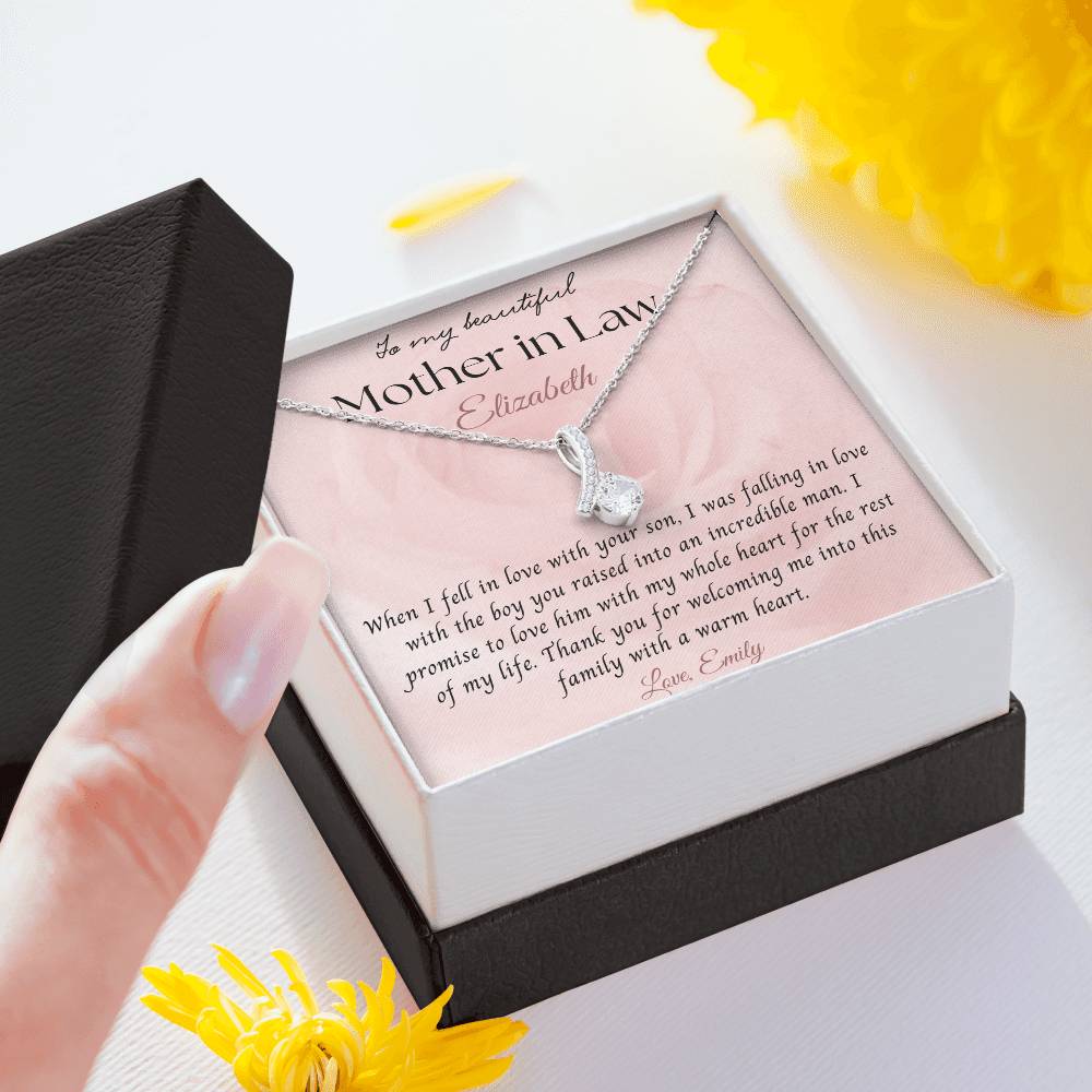 Peronalized Mother In Law Necklace Gift | MerchByAnubhuti