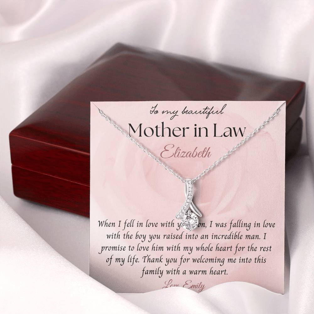 Peronalized Mother In Law Necklace Gift | MerchByAnubhuti