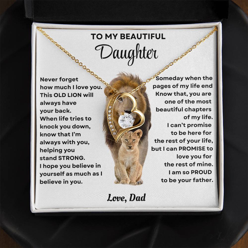 Daughter from Dad, Forever Love Necklace