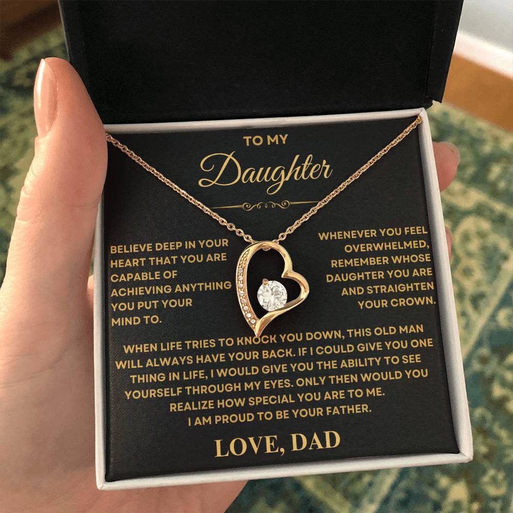 Daughter from Dad, Forever Love Necklace