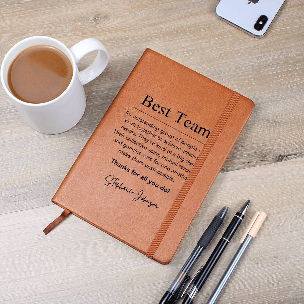Best Team Journal, Gift for employees, Coworker and Colleagues