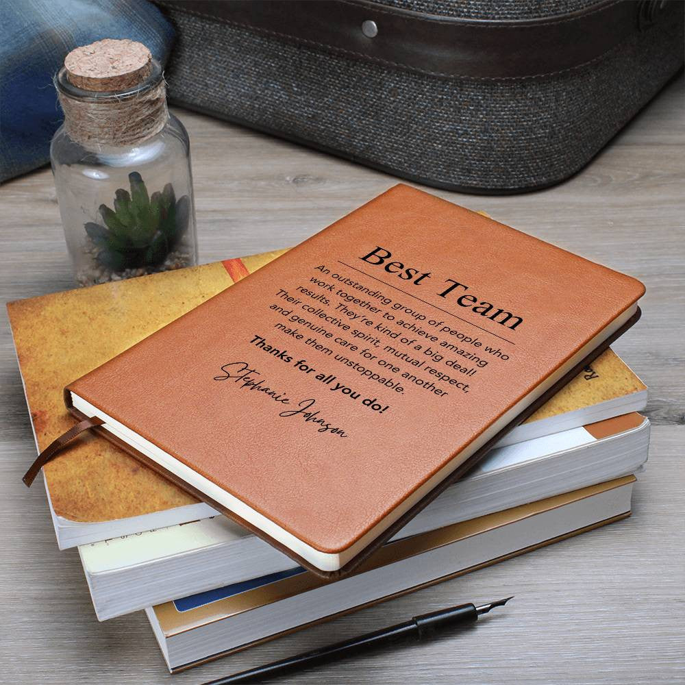 Best Team Journal, Gift for employees, Coworker and Colleagues