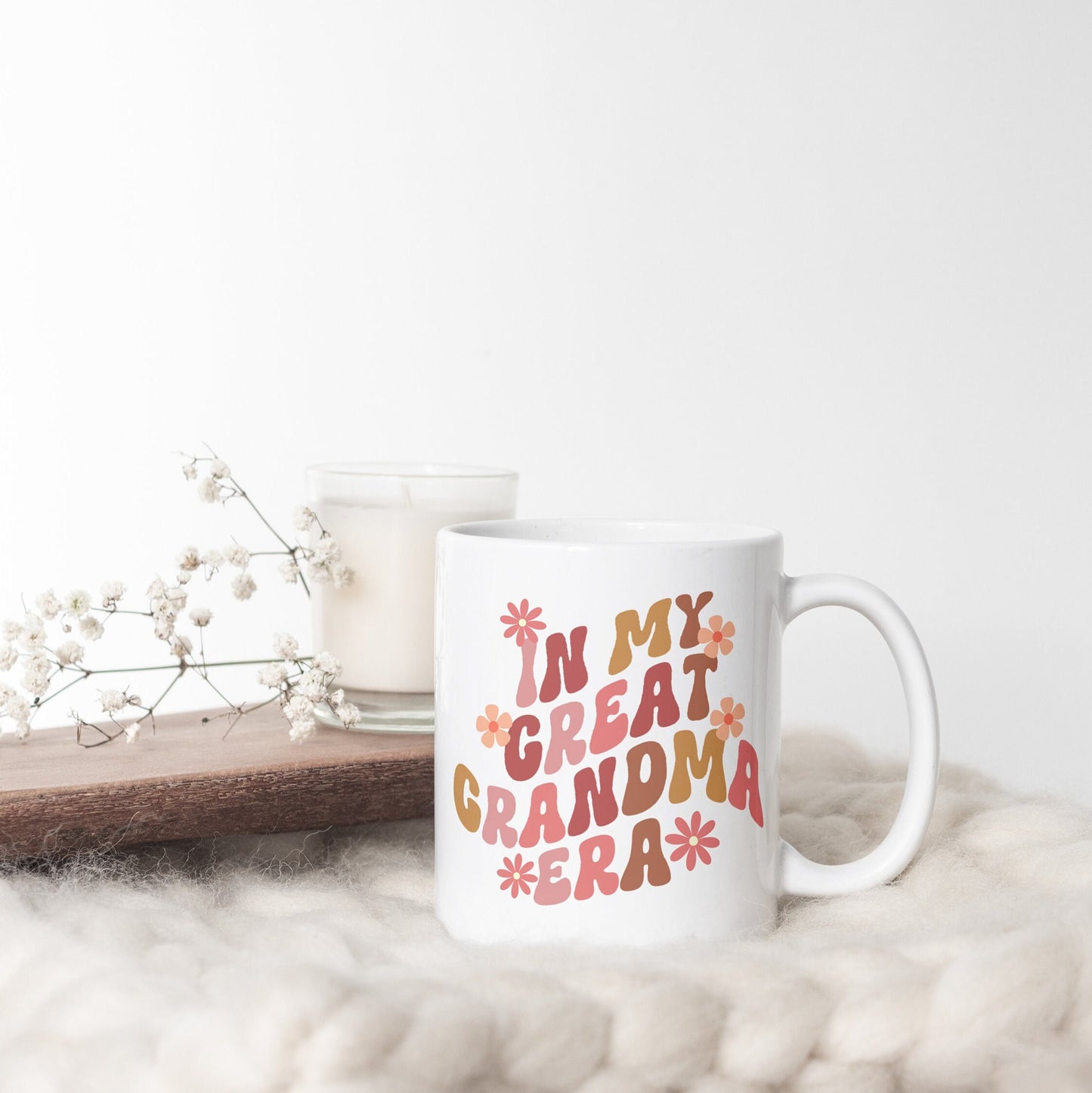 In my Great Grandma Era mug, Gift for great grandma, Mothers day gift for Great Grandmother Promoted to Great Grandma Baby announcement gift