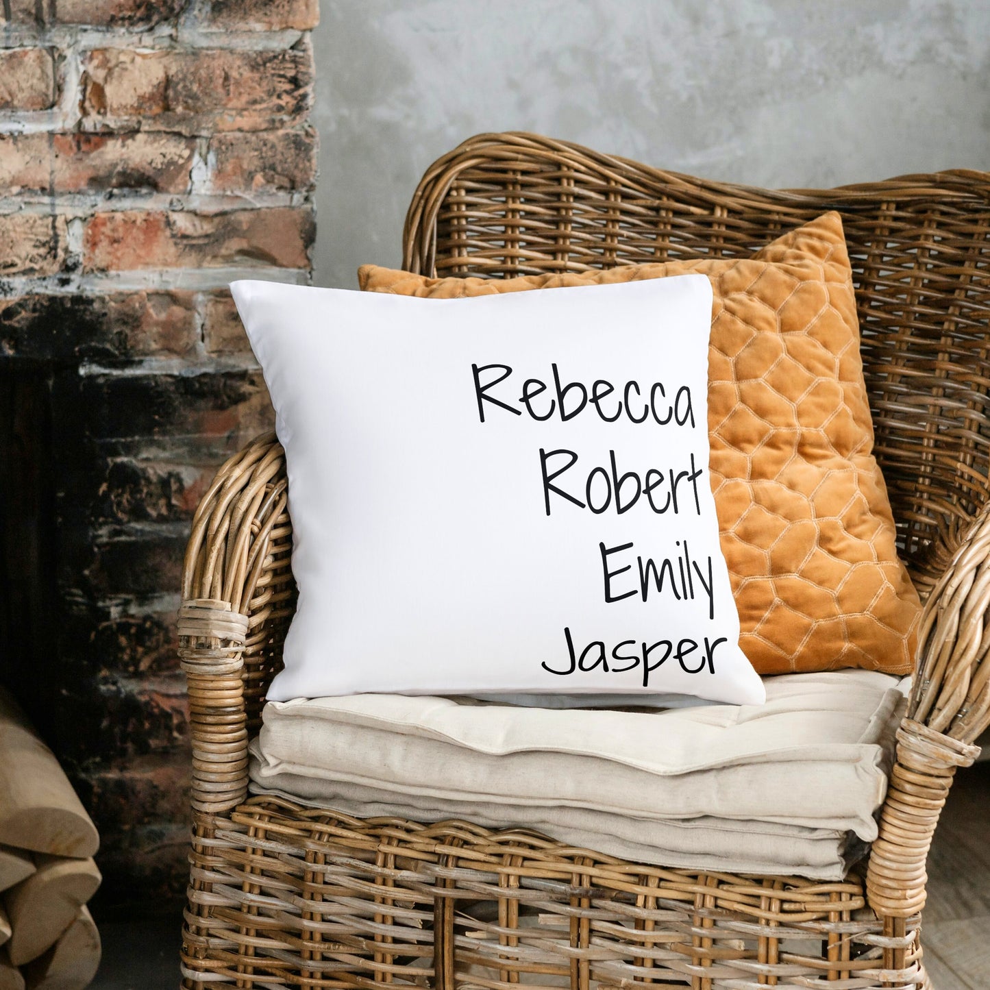 Personalized Pillow with Family names, Customizable pillow with Grandkids names, Housewarming Gift for Mom Grandma Christmas Mother's day