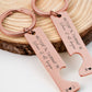 Personalized Couple Coordinates Keychain set, Where it all began