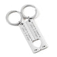 Personalized Couple Coordinates Keychain set, Where it all began