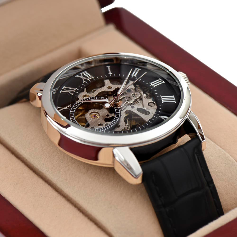 Luxury Leather Watch for Grandfather | MerchByAnubhuti