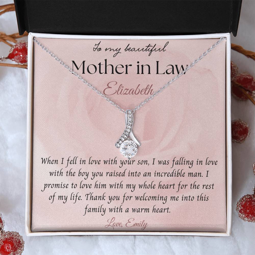 Peronalized Mother In Law Necklace Gift | MerchByAnubhuti