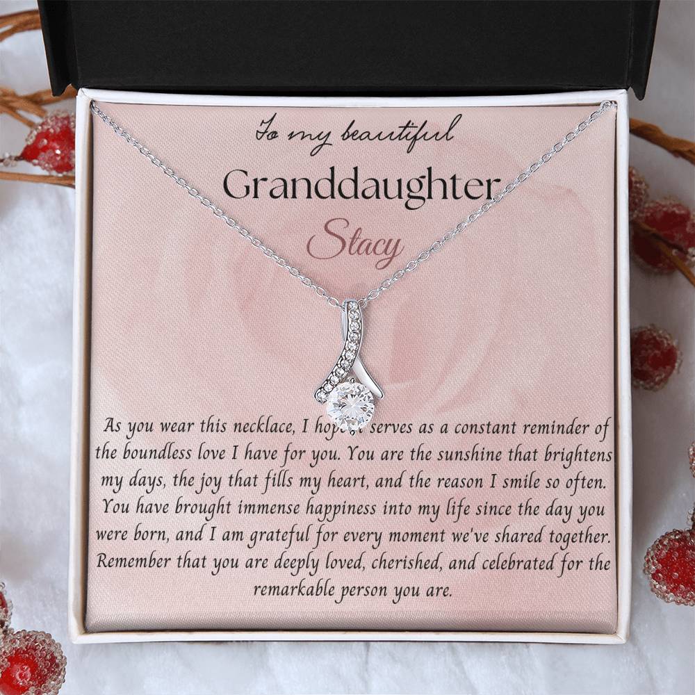 To my Granddaughter | Alluring Beauty Necklace | Merch By Anubhuti