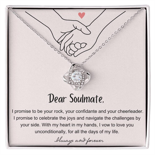 Testing Dear Soulmate Love knot Necklace