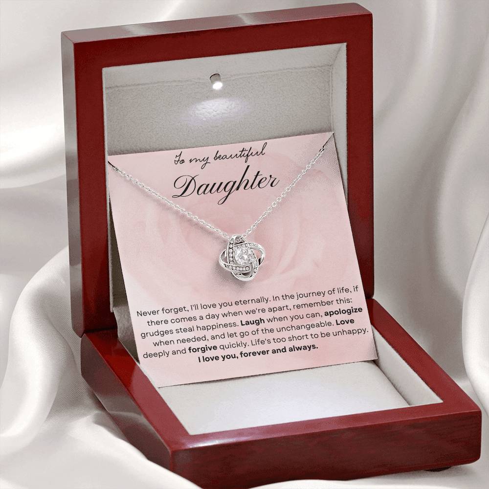 Daughter Love Knot Necklace