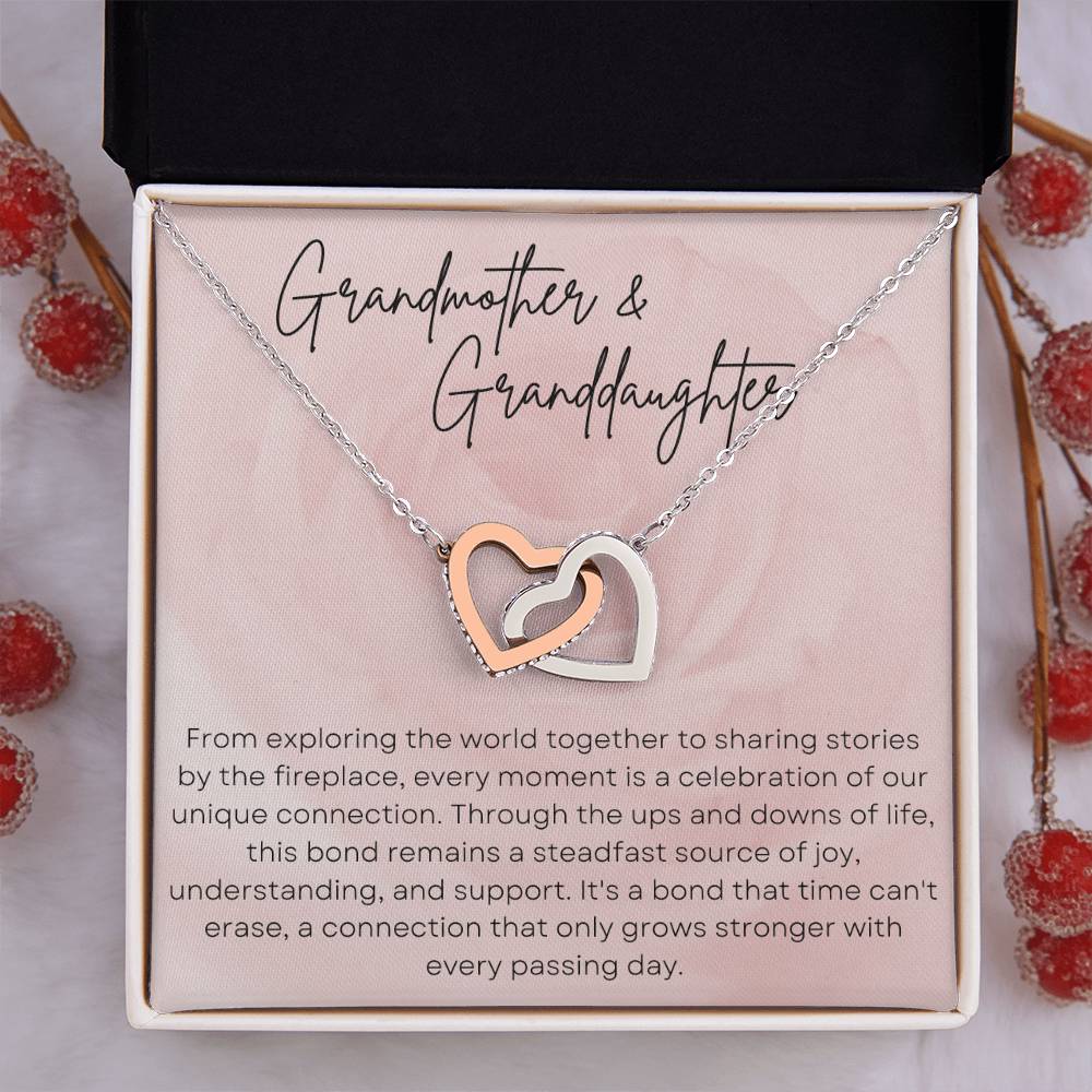 Grandmother Granddaughter Necklace gift | MerchByAnubhuti