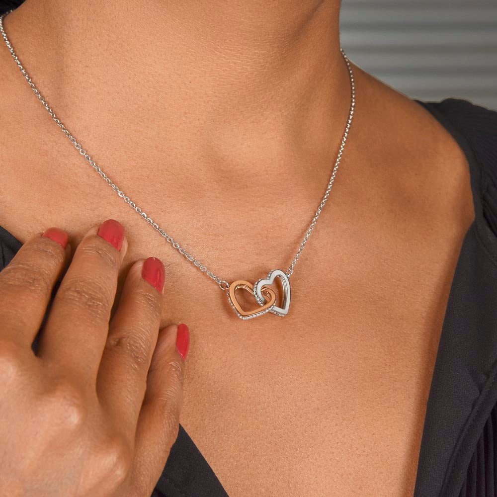 Unbiological Sisters | Interlocking Hearts Necklace | Merch By Anubhuti