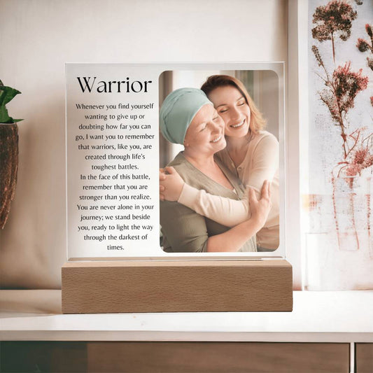 Warrior Acrylic Plaque | Strength Keepsake