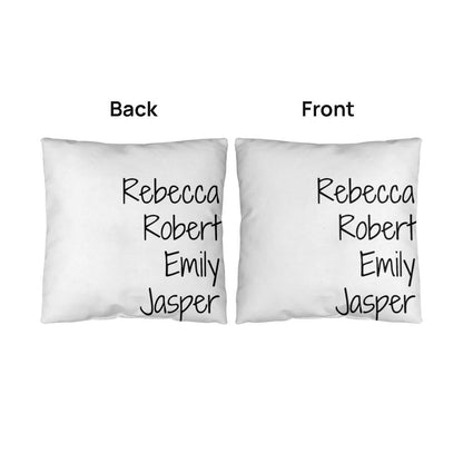 Family name pillow
