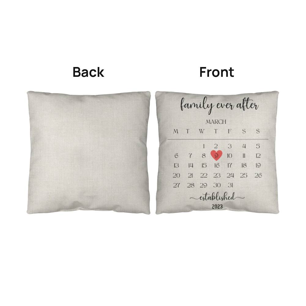 Wedding date Pillow gifts for the couple, Wedding gift, Anniversary gift