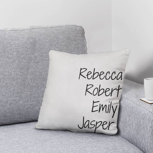 Custom pillow with Family names, Christmas gift for Mom, Grandma