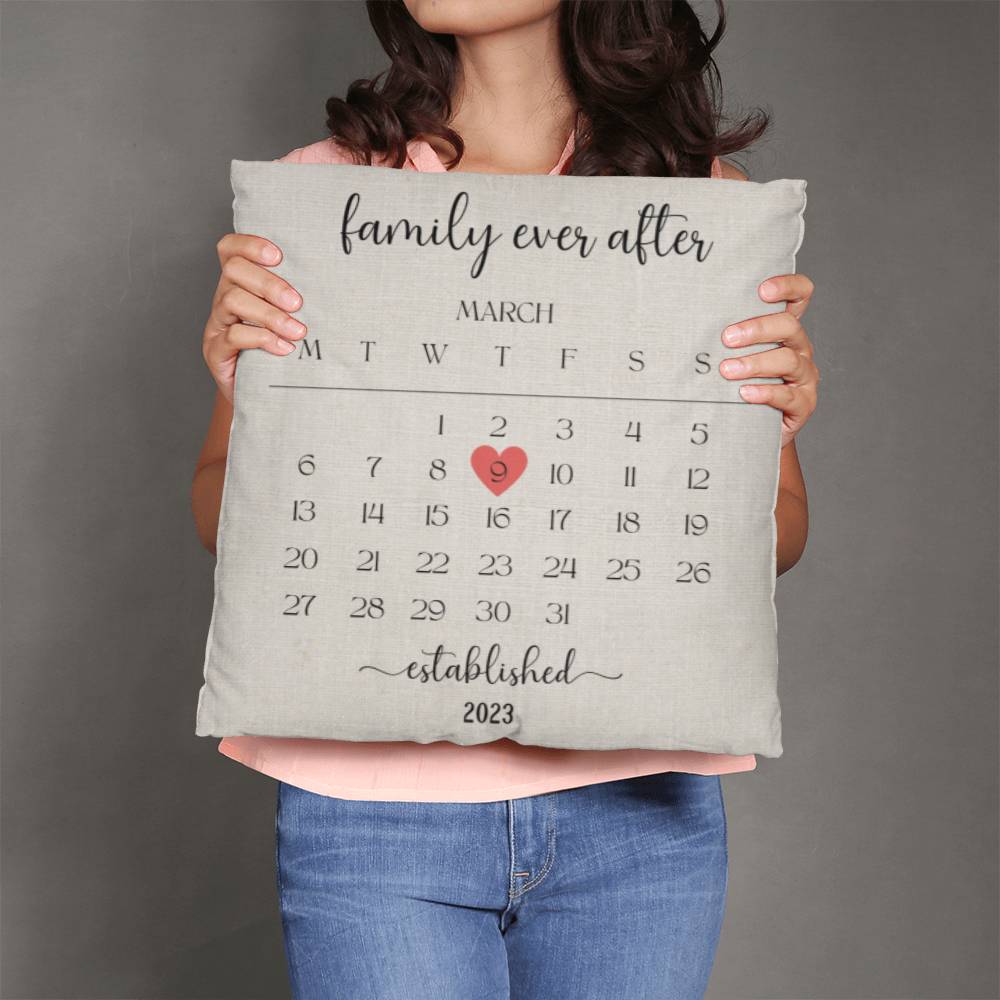 Wedding date Pillow gifts for the couple, Wedding gift, Anniversary gift