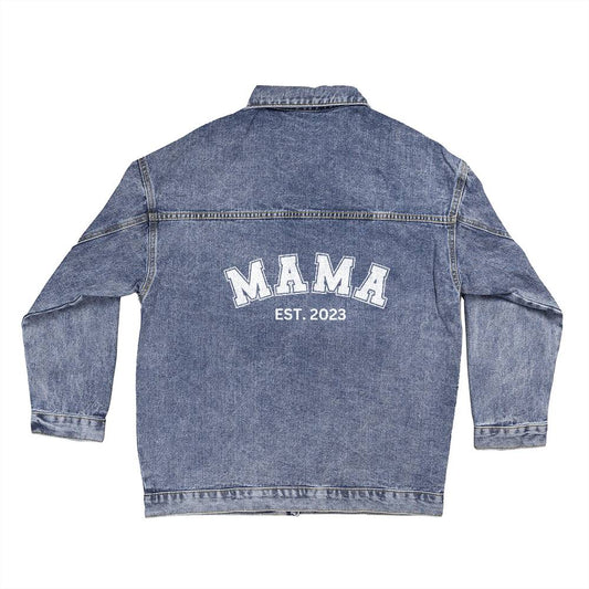 Personalized MAMA Denim Jacket