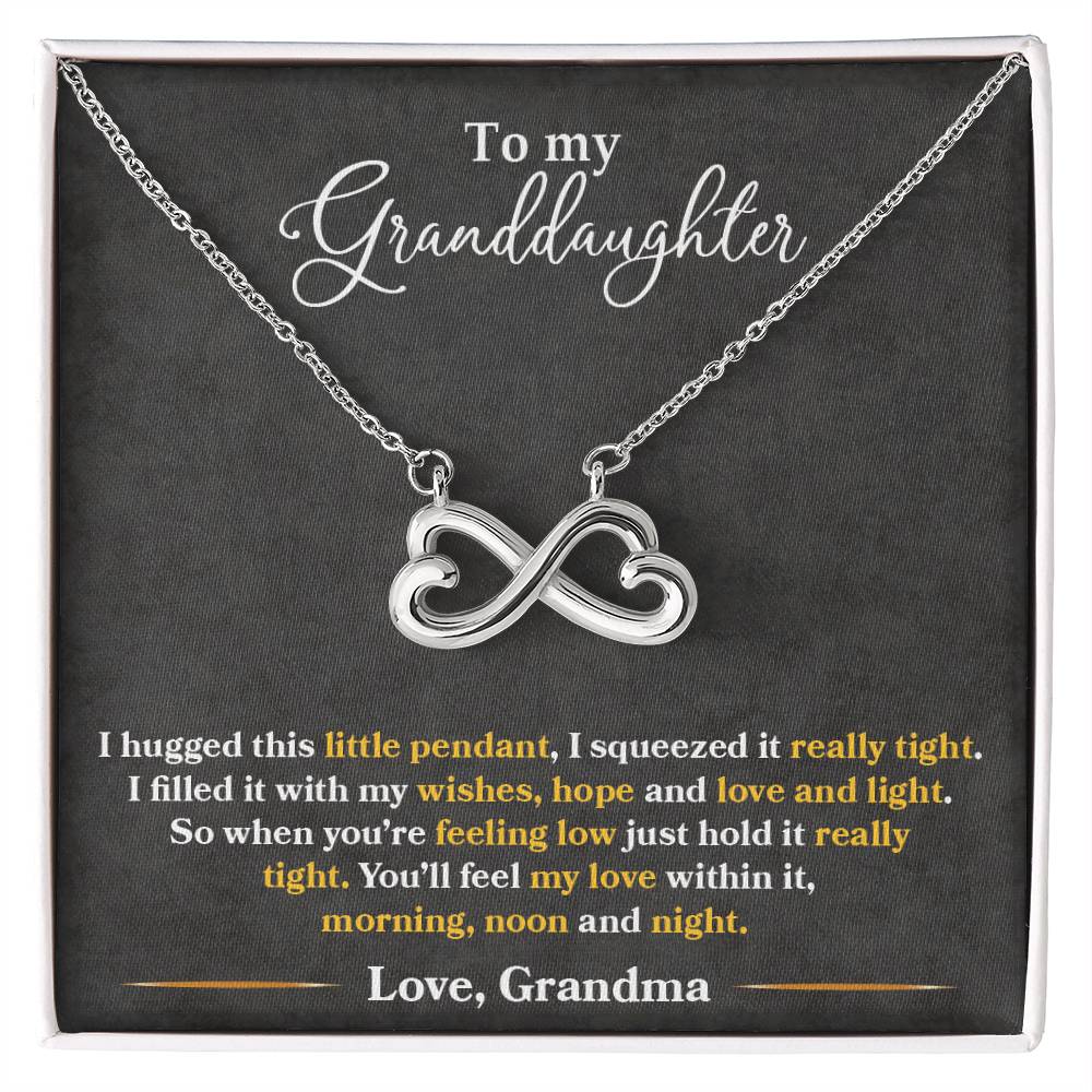 To my Granddaughter necklace, gift from grandma