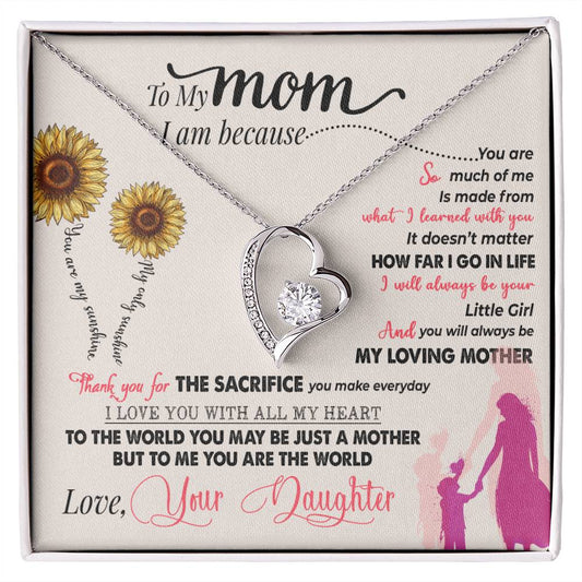 To my mom necklace from Daughter, Gift for Birthday, Christmas, mothers day gift for mom