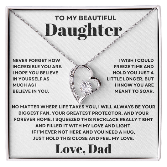 To My Daughter Necklace from Dad - Meant to Soar