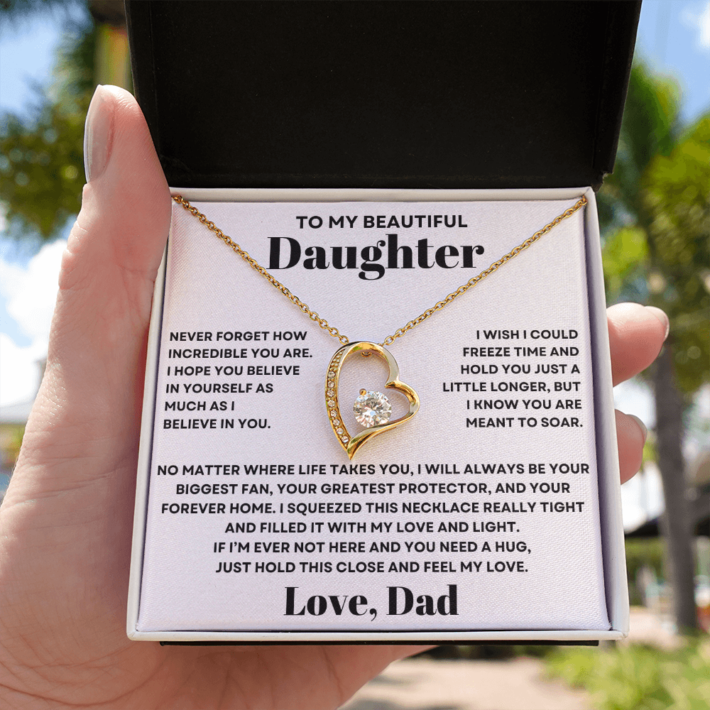 To My Daughter Necklace from Dad - Meant to Soar