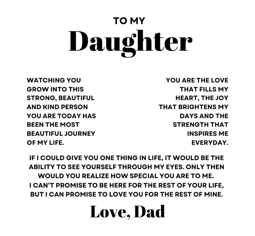 Daughter Necklace from Dad, Forever Love Pendant with Rotating Rose Box, Gift for Birthday, Valentines Day, Graduation, Christmas