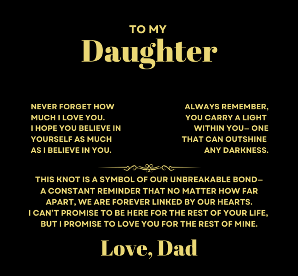 Daughter Necklace from Dad, Forever Love Pendant with Rotating Rose Box, Gift for Birthday, Valentines Day, Graduation, Christmas