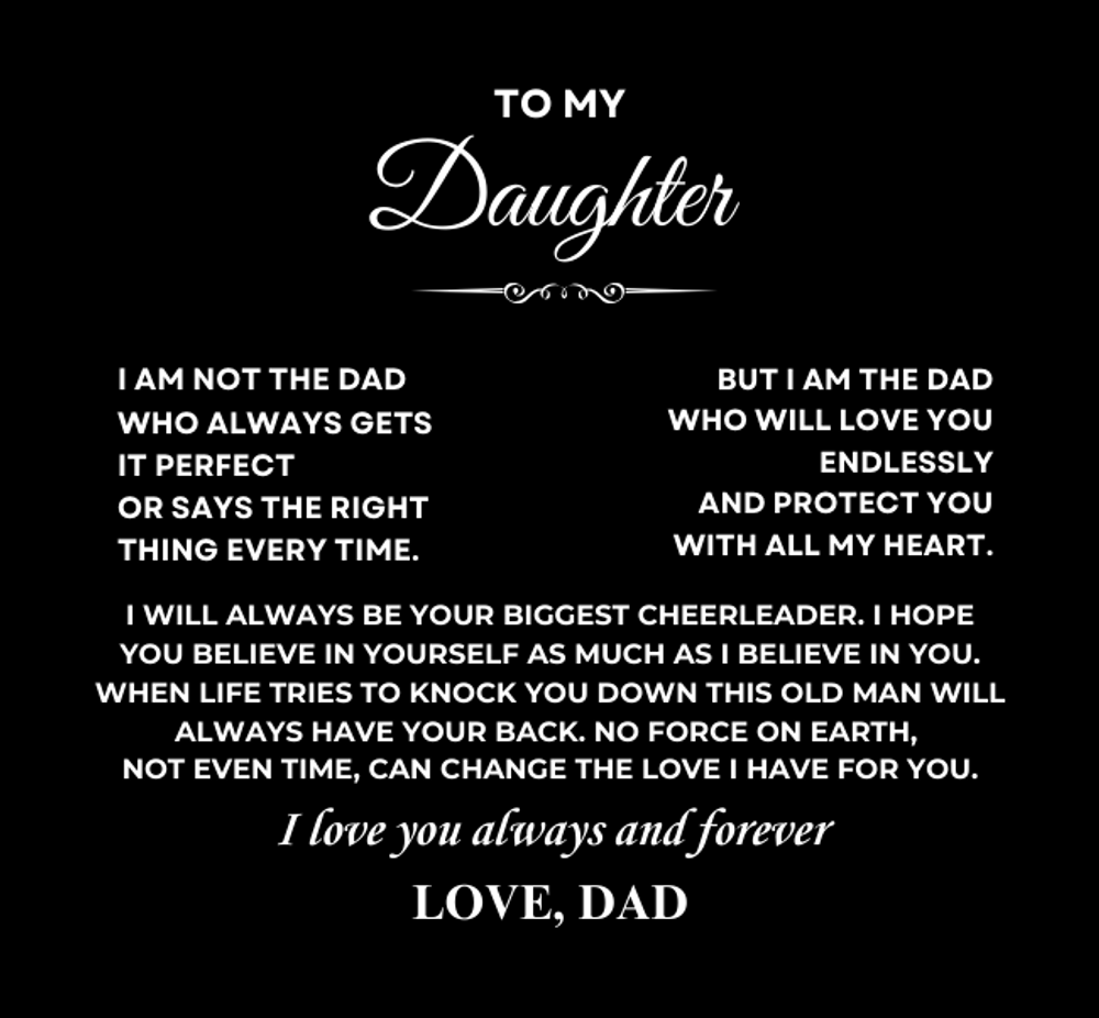 Daughter Necklace from Dad, Forever Love Pendant with Rotating Rose Box, Gift for Birthday, Valentines Day, Graduation, Christmas