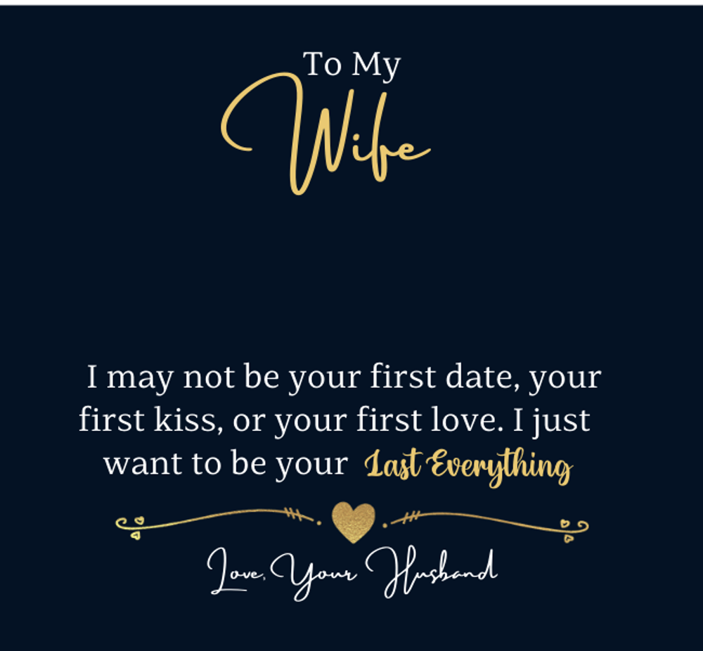 To my  Wife Necklace from Husband, Forever Love Pendant with Rotating Rose Box, Gift for Anniversary, Valentines Day, Birthday