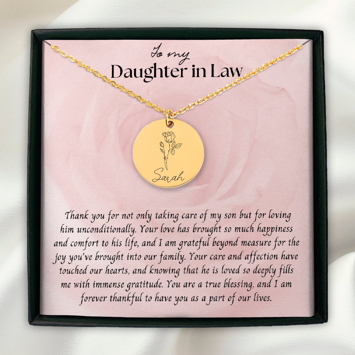 Personalized Daughter-in-Law Gift from Mother-in-Law, Future Daughter-in-Law Wedding Gift, Birthday gift for DIL, First Christmas Gift idea