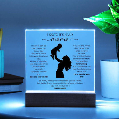 Encouragement plaque for Mom, Postpartum Depression gift for new mom, Mama Motivation gift, Mother's day gift, Postpartum gift for wife