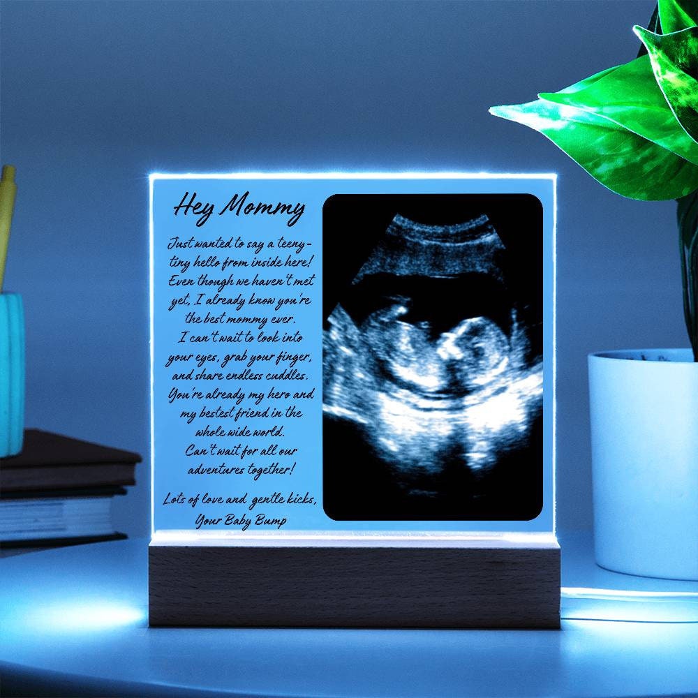 Personalized Pregnancy gift for New mom, Ultrasound Picture Plaque, Expecting Mom gift for Mothers day, Baby shower Gift for wife, Daughter