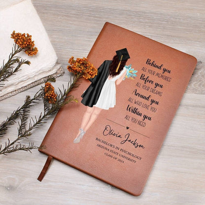 College Graduation Gift for daughter Personalized journal, Grad Gifts for Her, Masters degree, Phd Diploma Medical Law school MBA Nurse gift