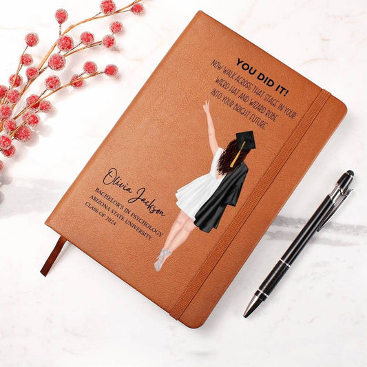 College Graduation Gift for daughter Personalized Graduation journal, High school Grad Gifts for Her, Medical Law Masters degree PHD Nurse