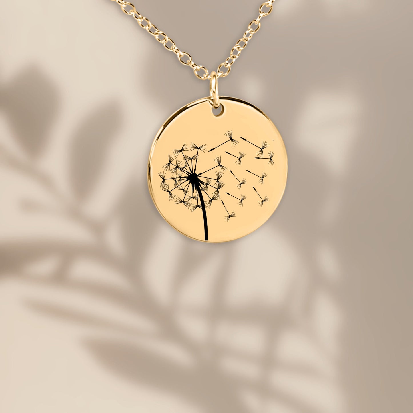 Personalized New beginnings gift, New chapter Gold Dandelion necklace for women, Retirement gift, New job gift, Fresh start, Divorce gift