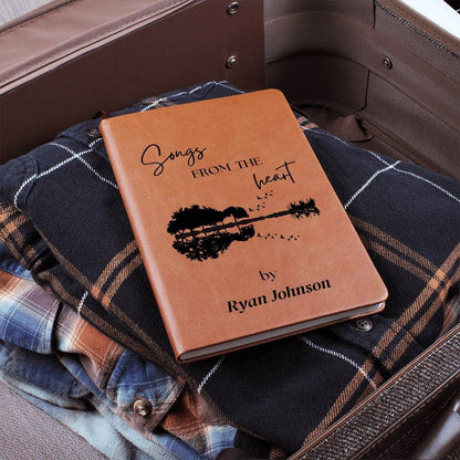 Personalized Lyric Journal, Custom Songwriters Notebook, Musician Song Diary Lyrical Writer, Music Notebook Songwriting Journal Guitar lover