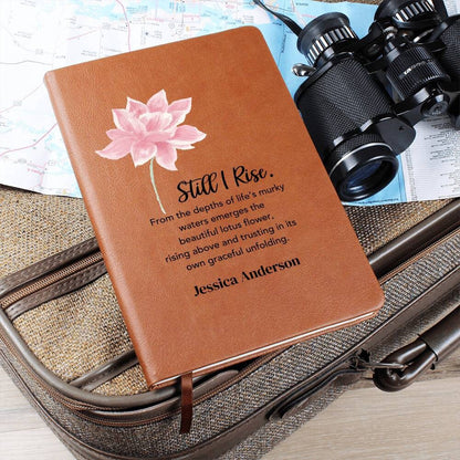 Still I rise Encouragement Gift Leather journal, Break up gift for Divorcee, New beginnings gift, New chapter gift, Starting over gift women