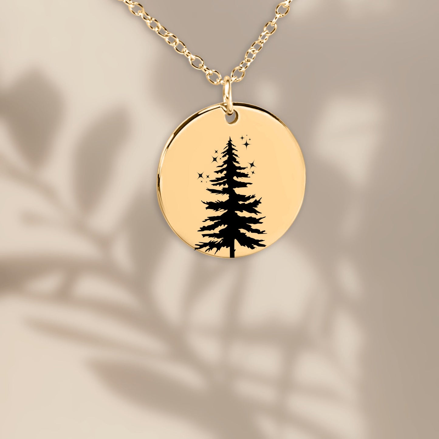 Personalized Evergreen tree necklace, Strength gift, Encouragement gift, Determination, Off to college gift, Breast cancer gift for women